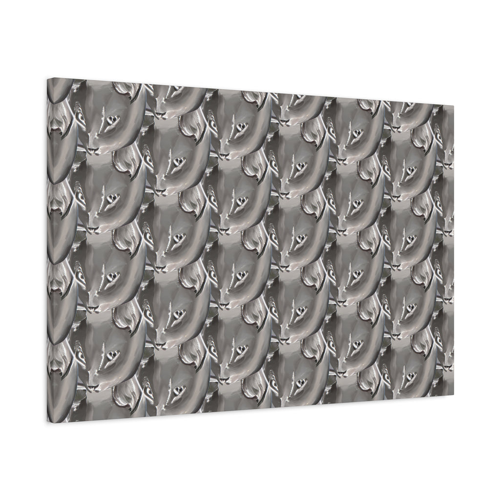 Quirky Cat Art Matte Canvas Print — Stretched 1.25"