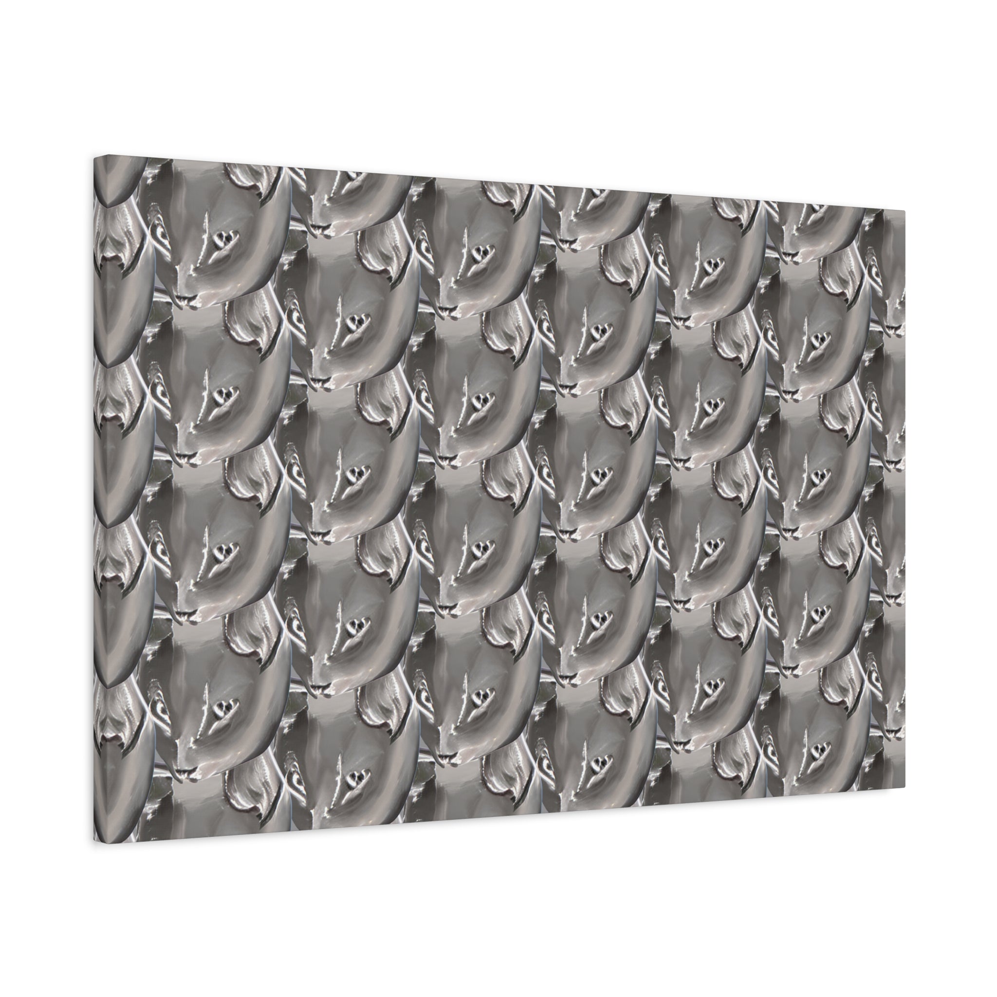 Quirky Cat Art Matte Canvas Print — Stretched 1.25"