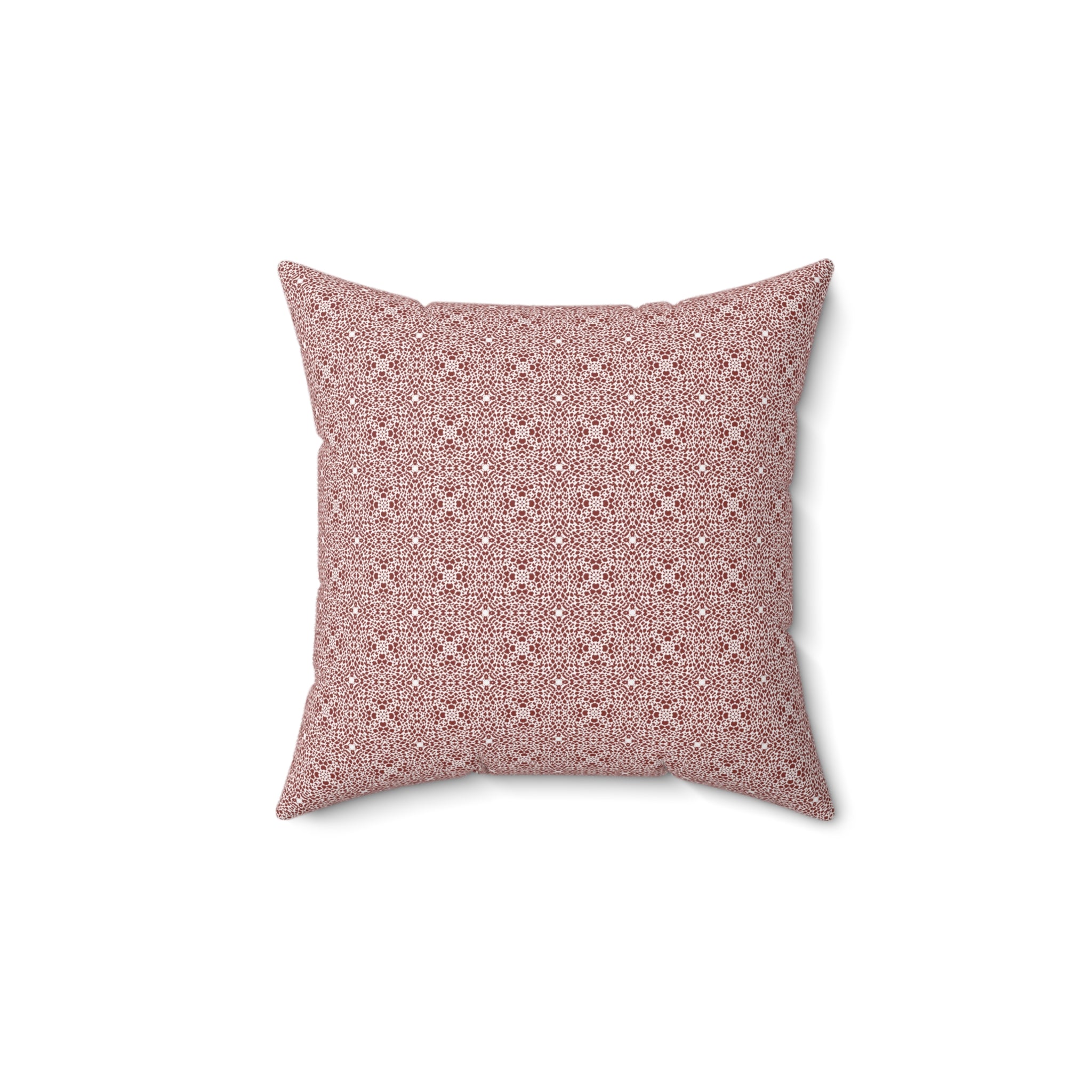 Brown Leopard Print Spun Polyester Square Pillow