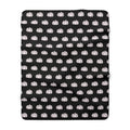 Black and White Pumpkin Sherpa Blanket — Black & White Cozy Fall Throw