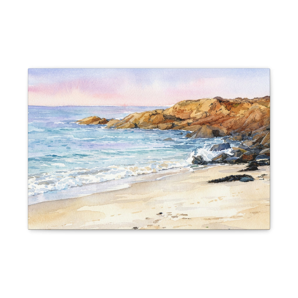 Coastal Sunrise Beach Canvas