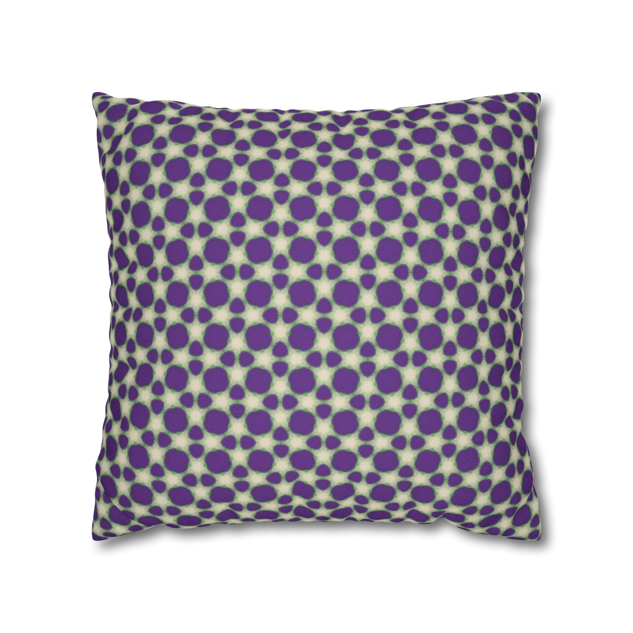 Purple Animal Print Decorative THROW PILLOW COVER — Modern Retro Square Throw Pillowcase