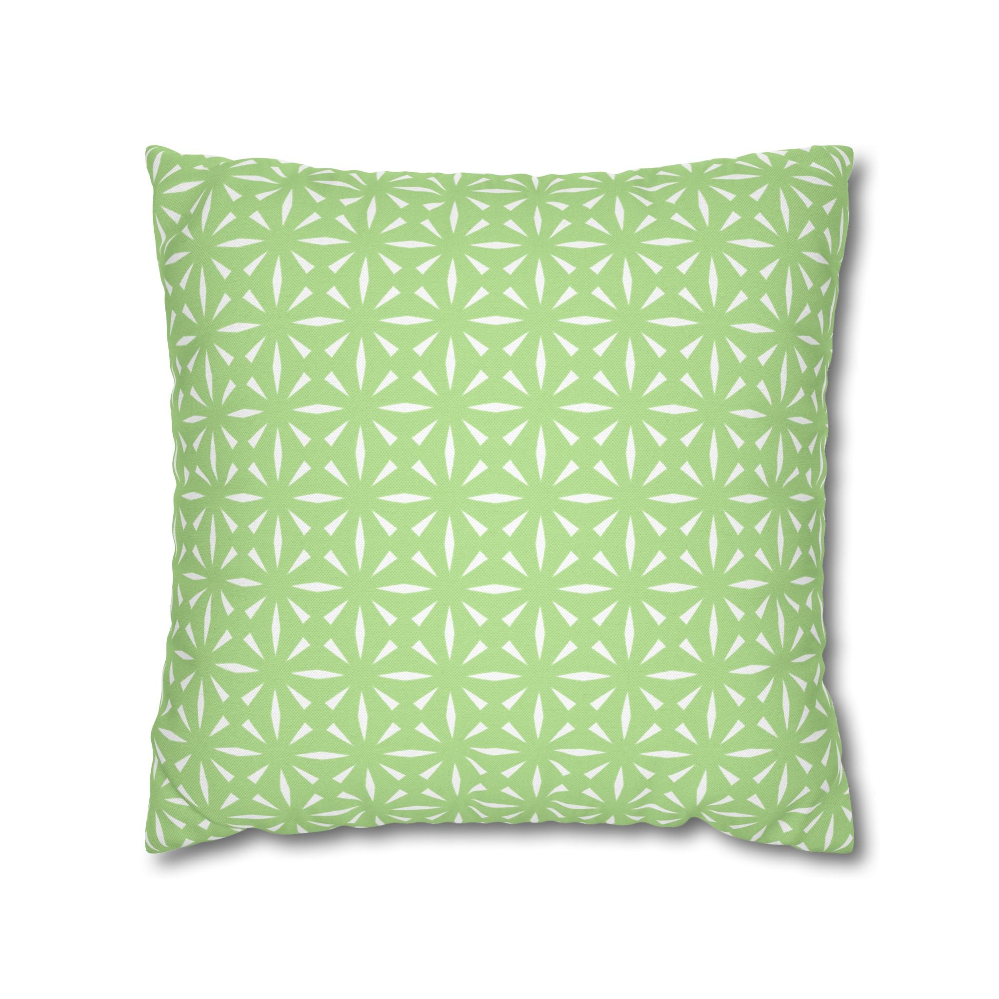 Pistachio Green Pattern THROW PILLOW COVER — Decorative Square Throw Pillow Cover