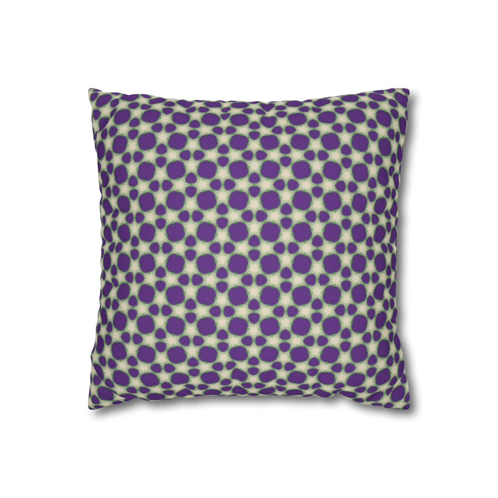 Purple Animal Print Decorative THROW PILLOW COVER — Modern Retro Square Throw Pillowcase