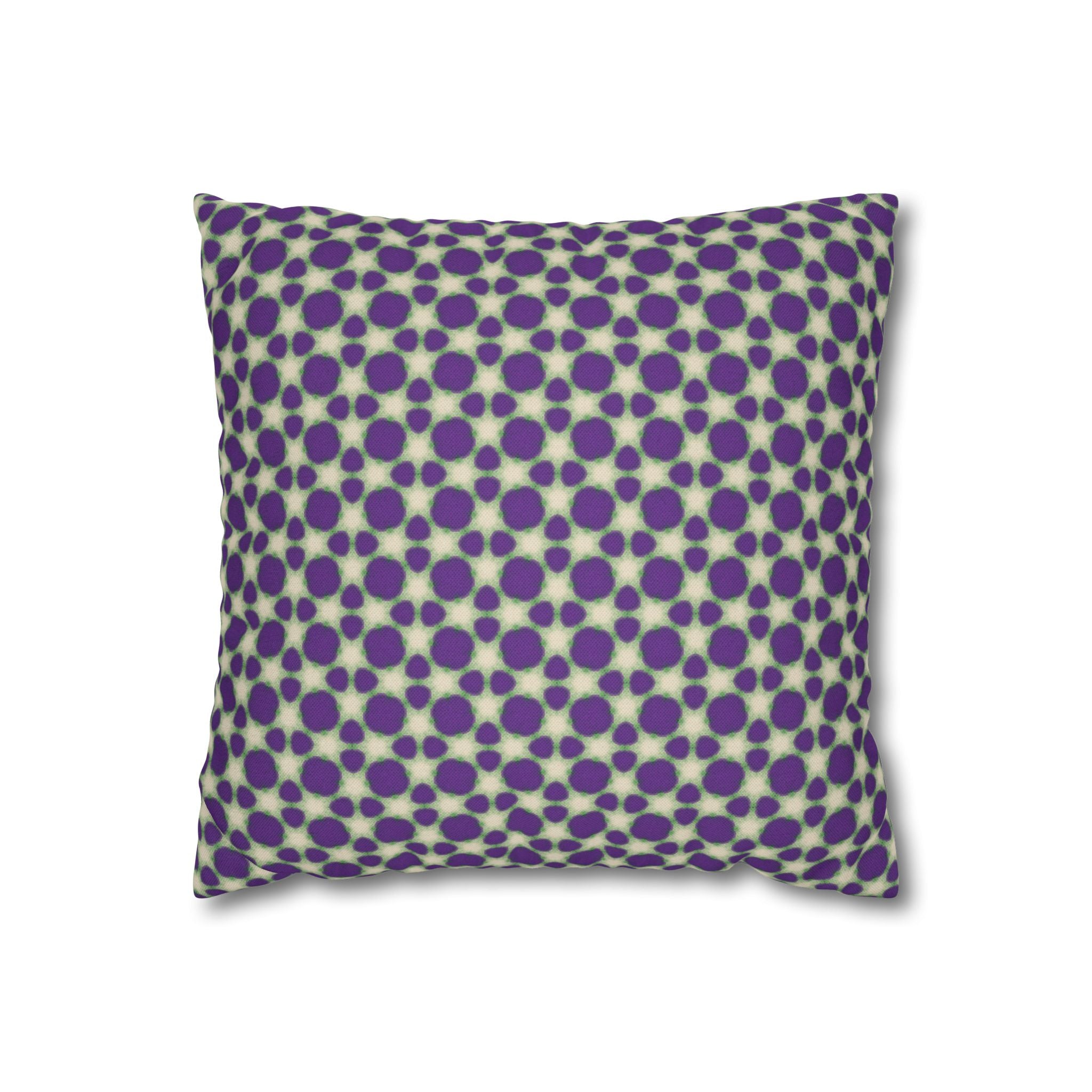Purple Animal Print Decorative THROW PILLOW COVER — Modern Retro Square Throw Pillowcase