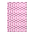 Pink Honeycomb Area Rug — Geometric Decorative Accent Rug for Nursery, Kids’ Room & Playroom