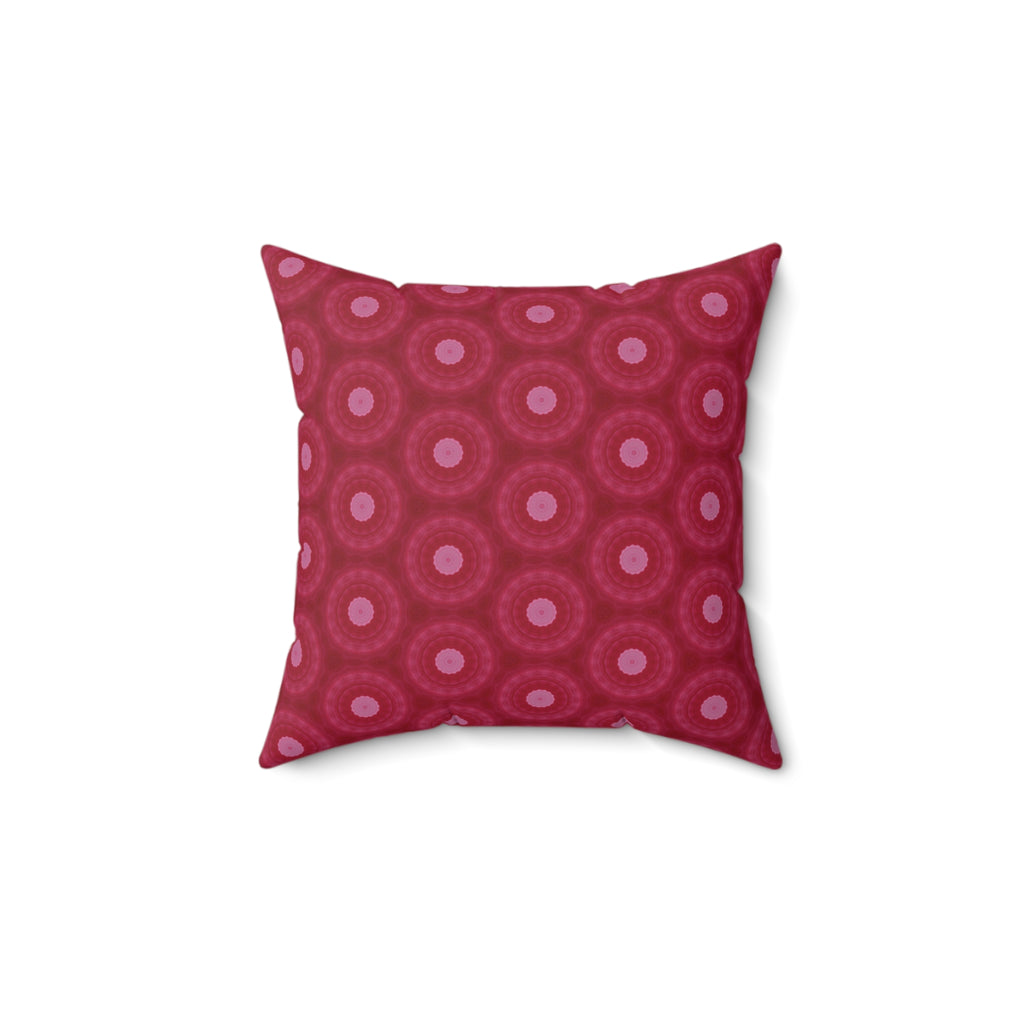 Berry Geo Dot Decorative Pillow