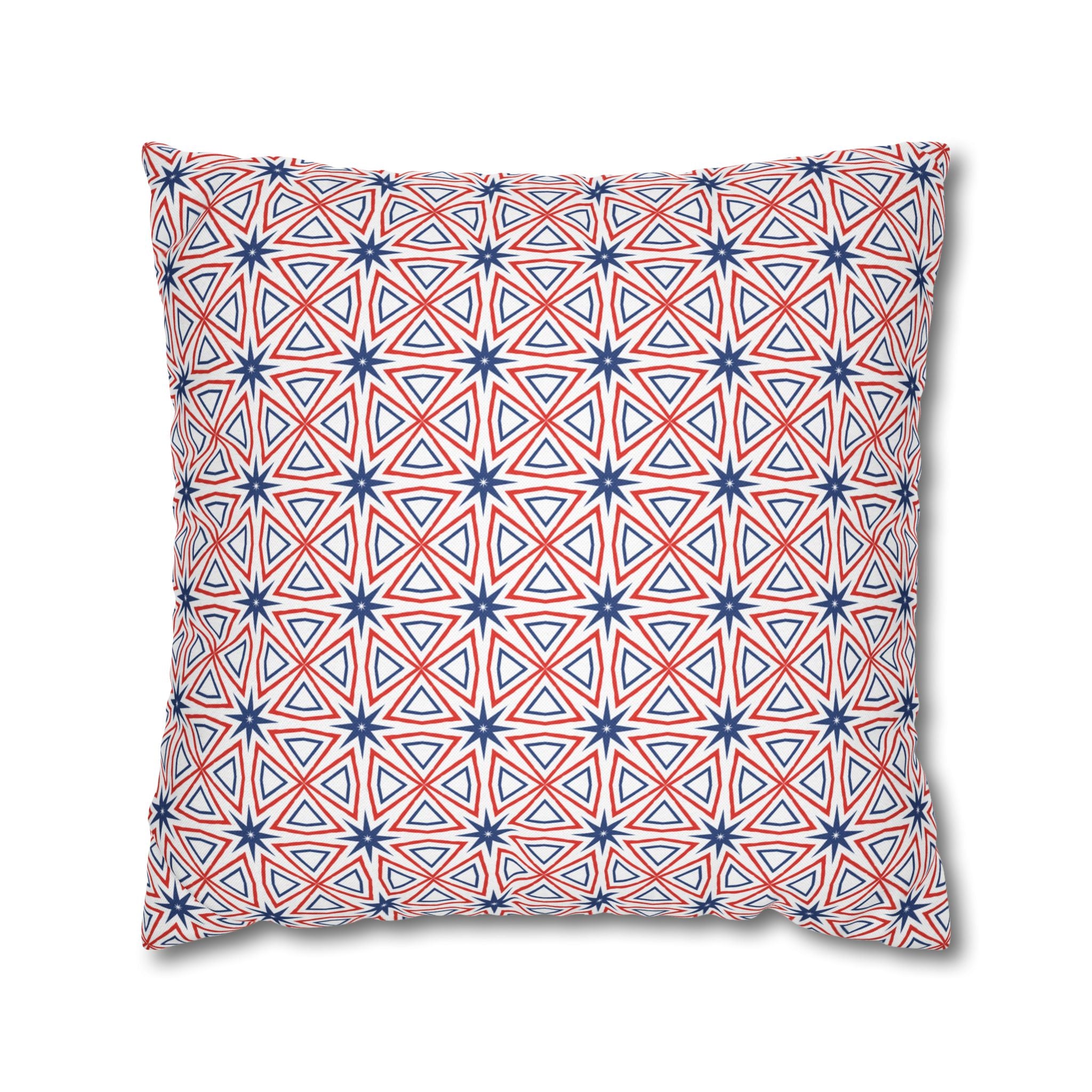 Independence Day Red White & Blue THROW PILLOW COVER