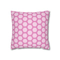 Pink Honeycomb Pattern THROW PILLOW COVER - Decorative Square Throw Pillow Cover
