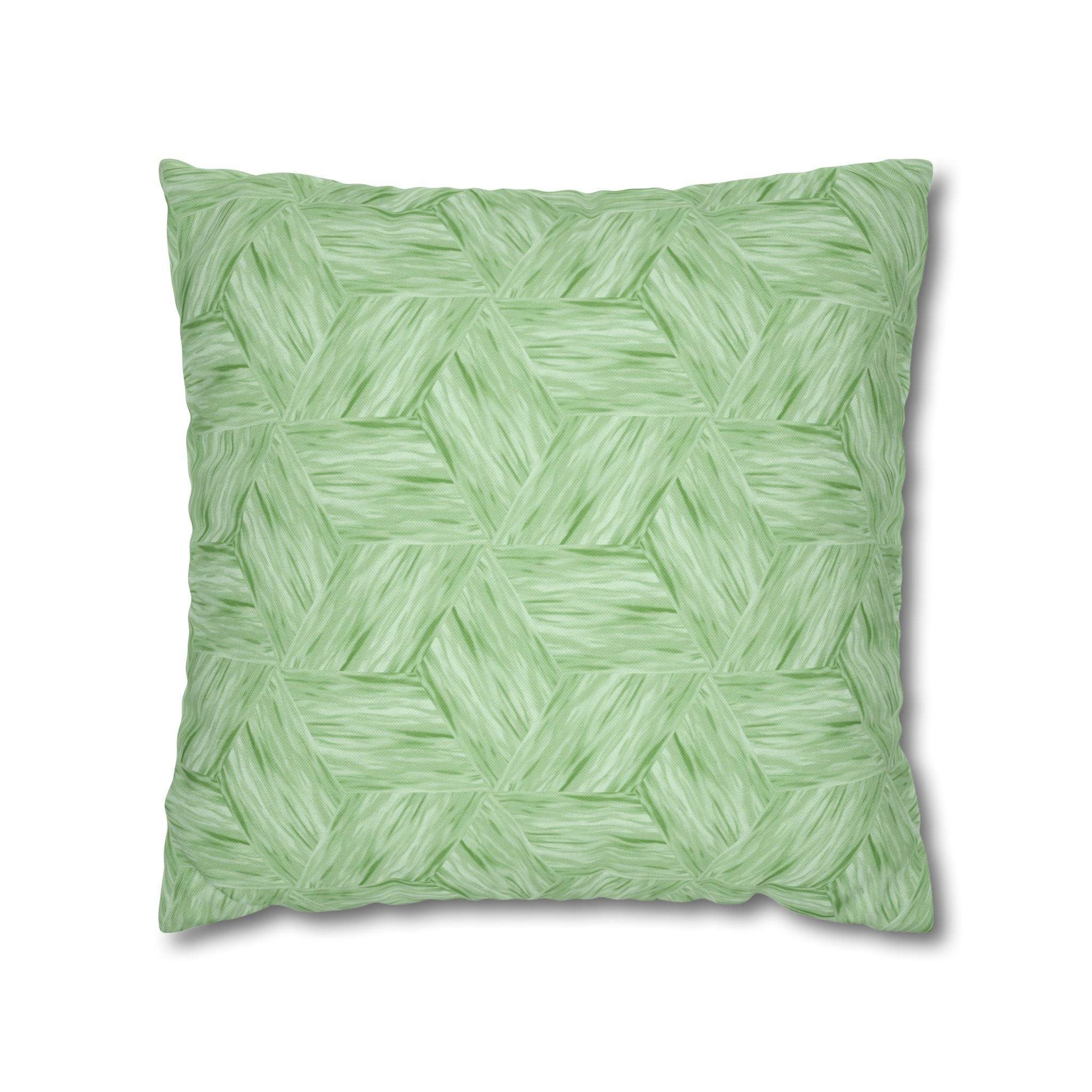 Mint Green Decorative THROW PILLOW COVER — Square Accent Pillow Cover