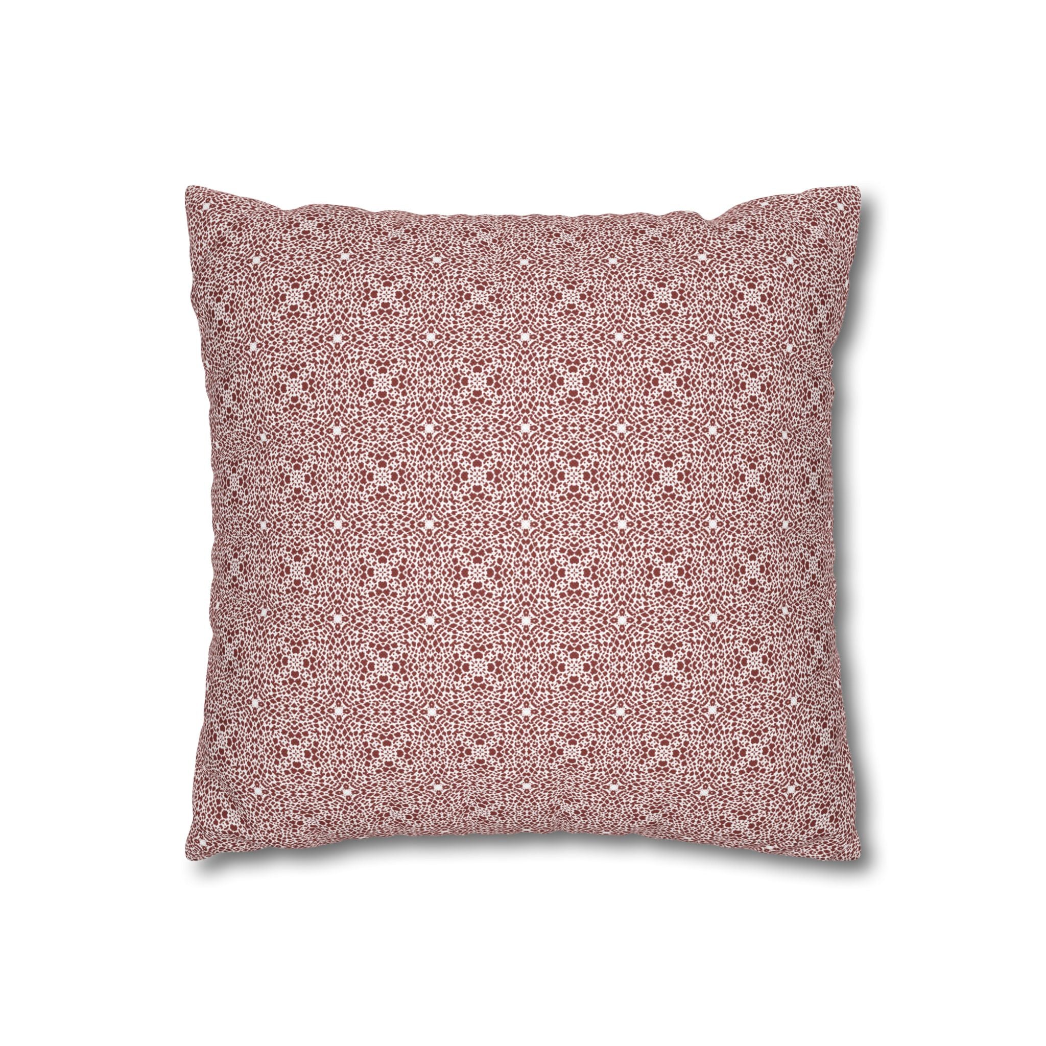 Brown Leopard Print THROW PILLOW COVER - Decorative Square Throw Pillow Cover