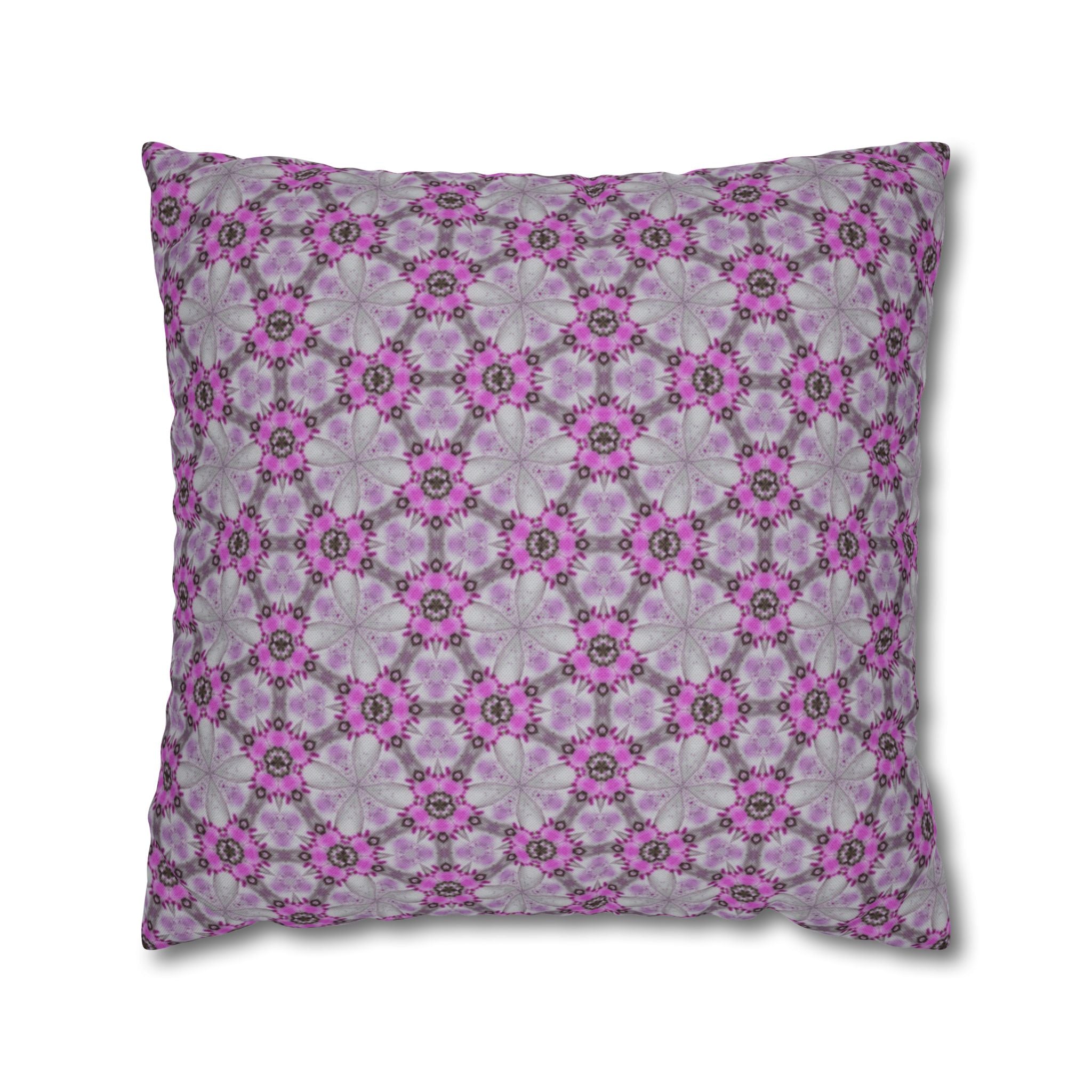 Gisele Pink Floral THROW PILLOW COVER — Decorative Throw Pillow Cover