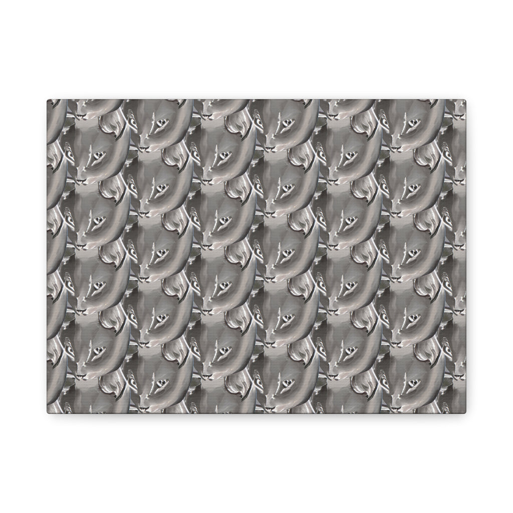 Quirky Cat Art Matte Canvas Print — Stretched 1.25"