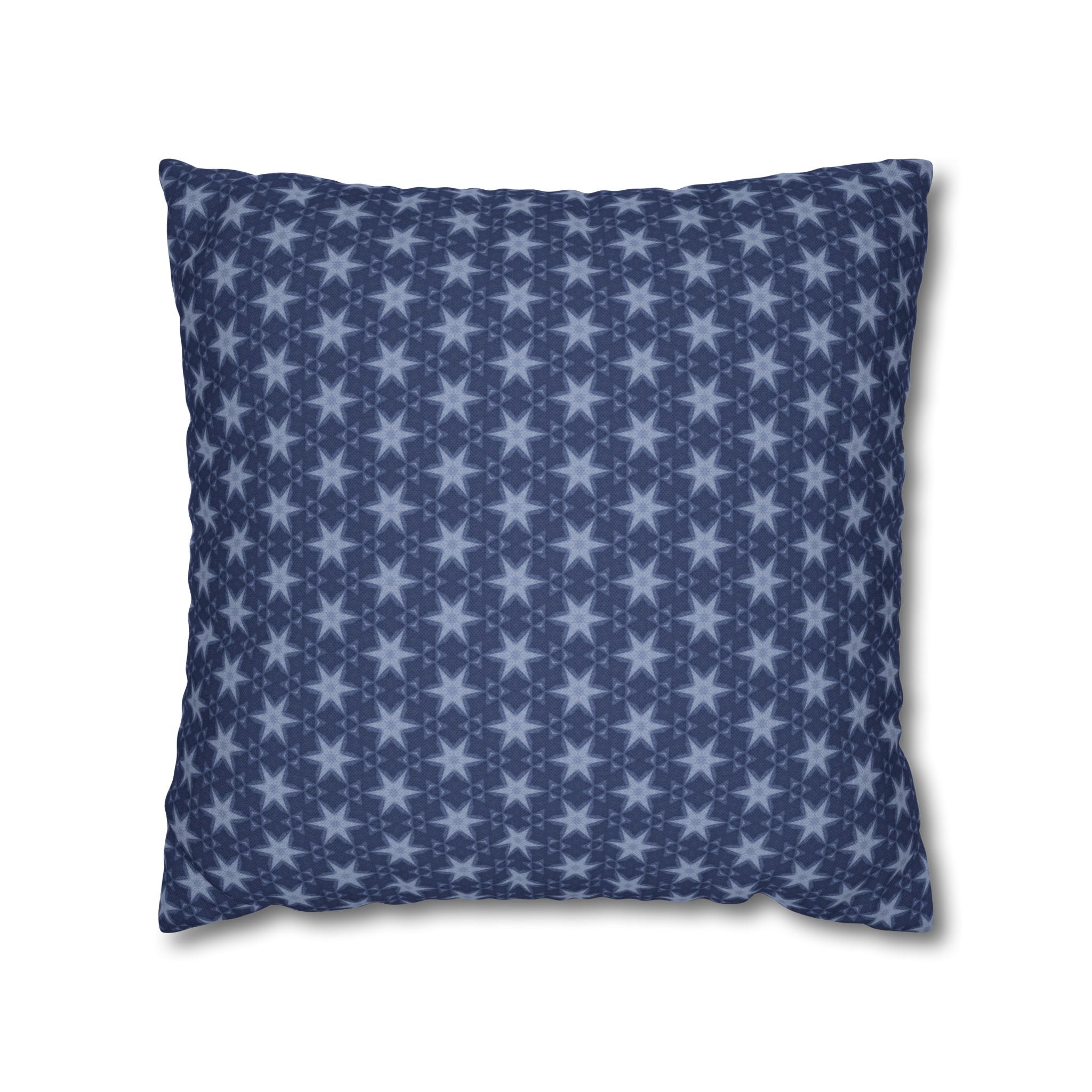 Patriotic July 4th Blue Stars THROW PILLOW COVER
