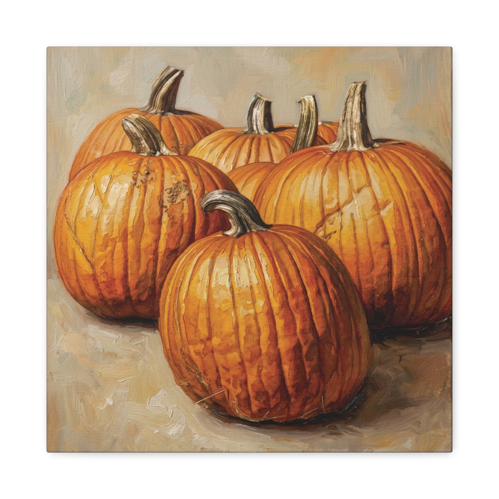 Pumpkin Still Life Canvas