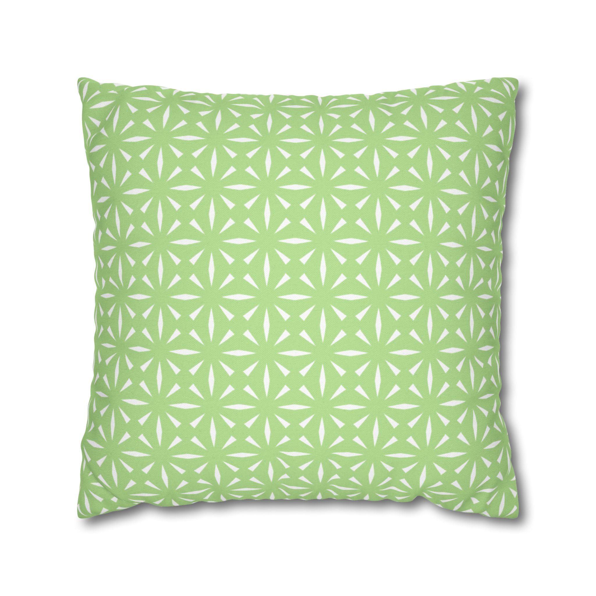 Pistachio Green Pattern THROW PILLOW COVER — Decorative Square Throw Pillow Cover