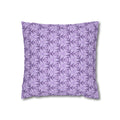 Lavender Petal Geometric Throw THROW PILLOW COVER — Decorative Square Pillow Cover