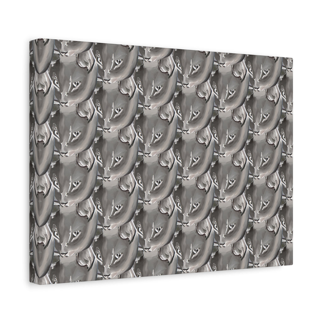Quirky Cat Art Matte Canvas Print — Stretched 1.25"