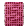Pink Floral Sherpa Blanket – Cozy Fleece Throw for Home, Bedroom & Gifts