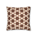 Cream and Brown Geometric THROW PILLOW COVER– Vintage Moroccan Pattern