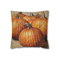 Autumn Pumpkin Decorative THROW PILLOW COVER  — Pumpkin Patch Square Throw Pillow Cover