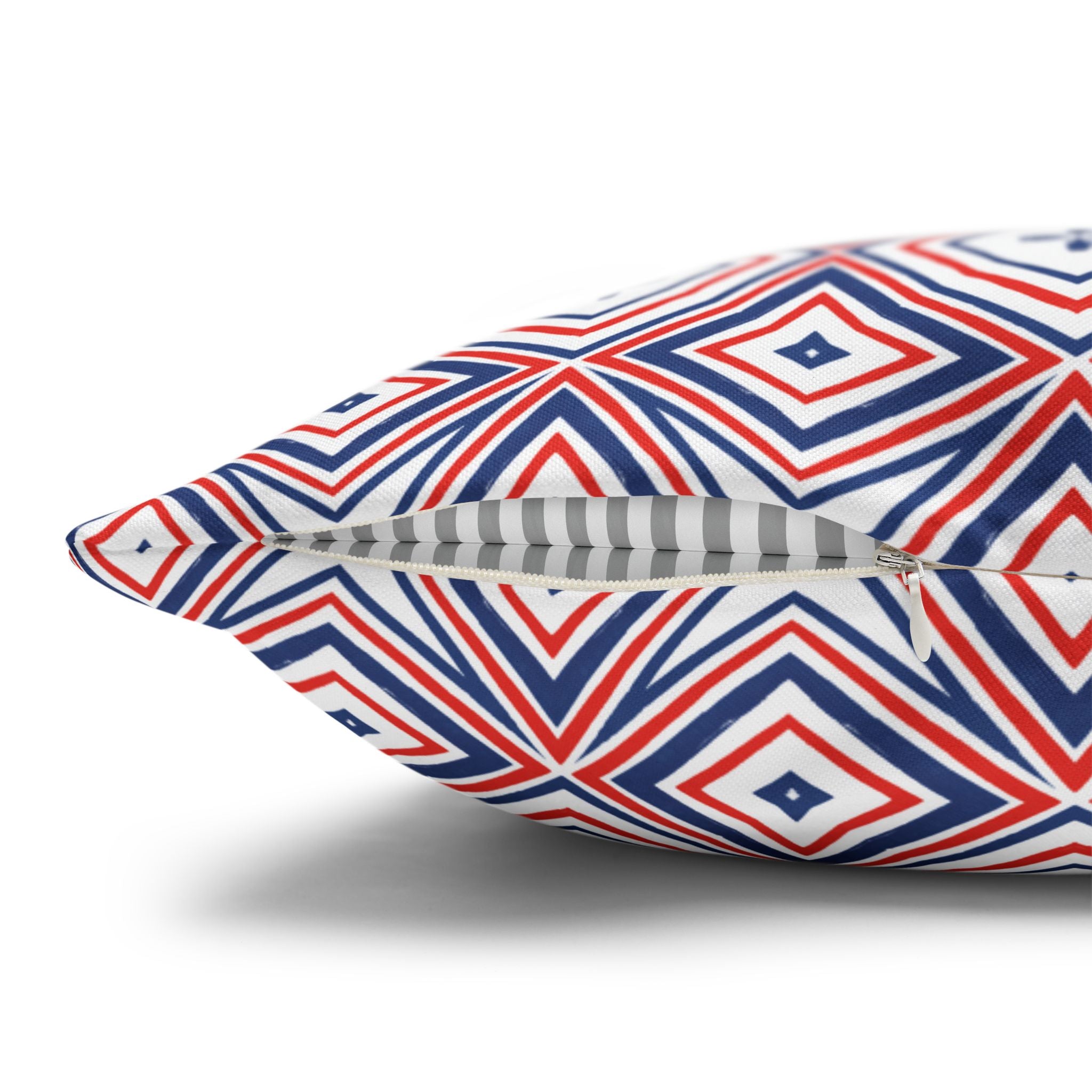 4th of July Red White & Blue THROW PILLOW COVER for Throw Pillow