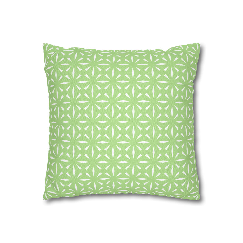 Pistachio Green Pattern THROW PILLOW COVER — Decorative Square Throw Pillow Cover