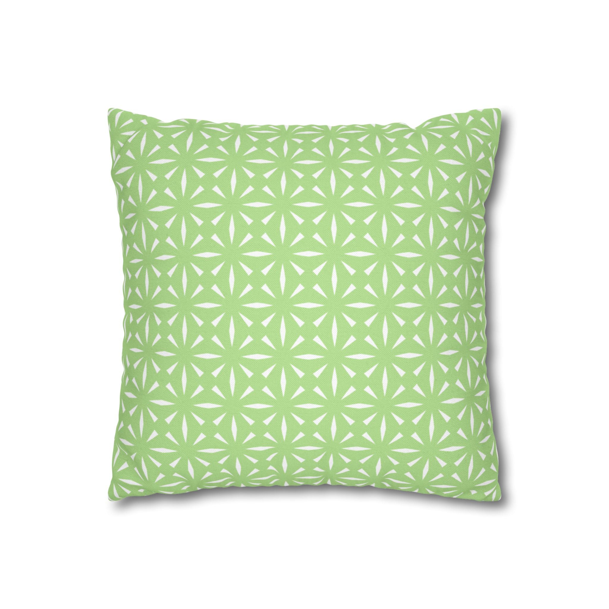 Pistachio Green Pattern THROW PILLOW COVER — Decorative Square Throw Pillow Cover