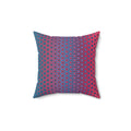 Ombre Square Pillow — Pink & Teal Patterned Throw Pillow