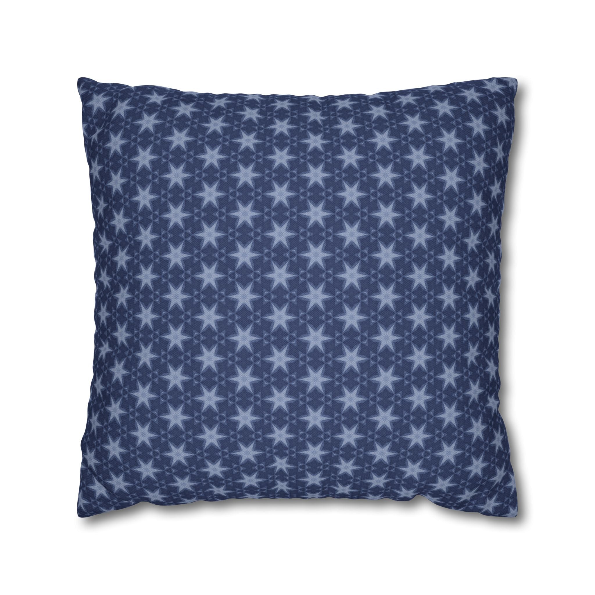 Patriotic July 4th Blue Stars THROW PILLOW COVER