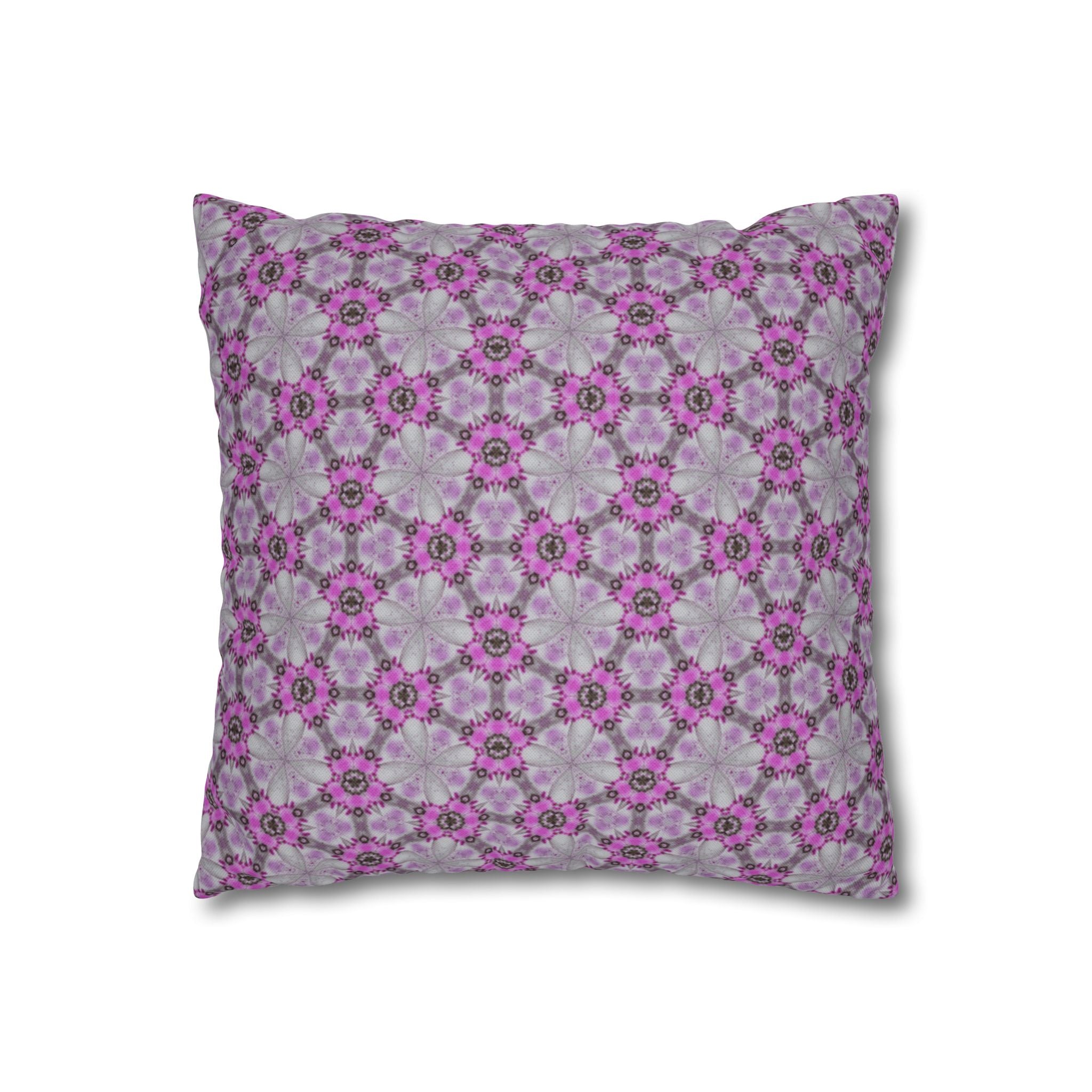 Gisele Pink Floral THROW PILLOW COVER — Decorative Throw Pillow Cover