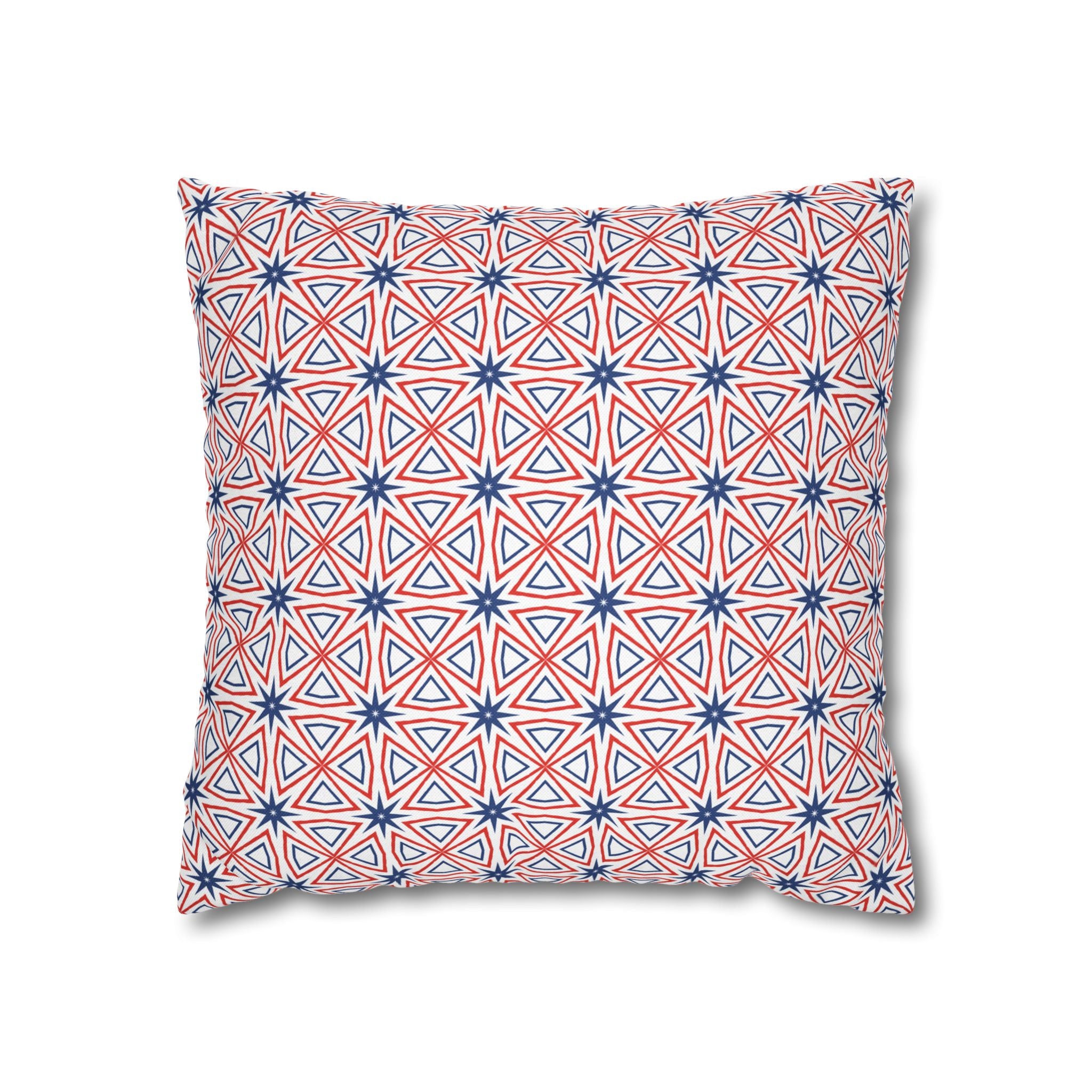 Independence Day Red White & Blue THROW PILLOW COVER