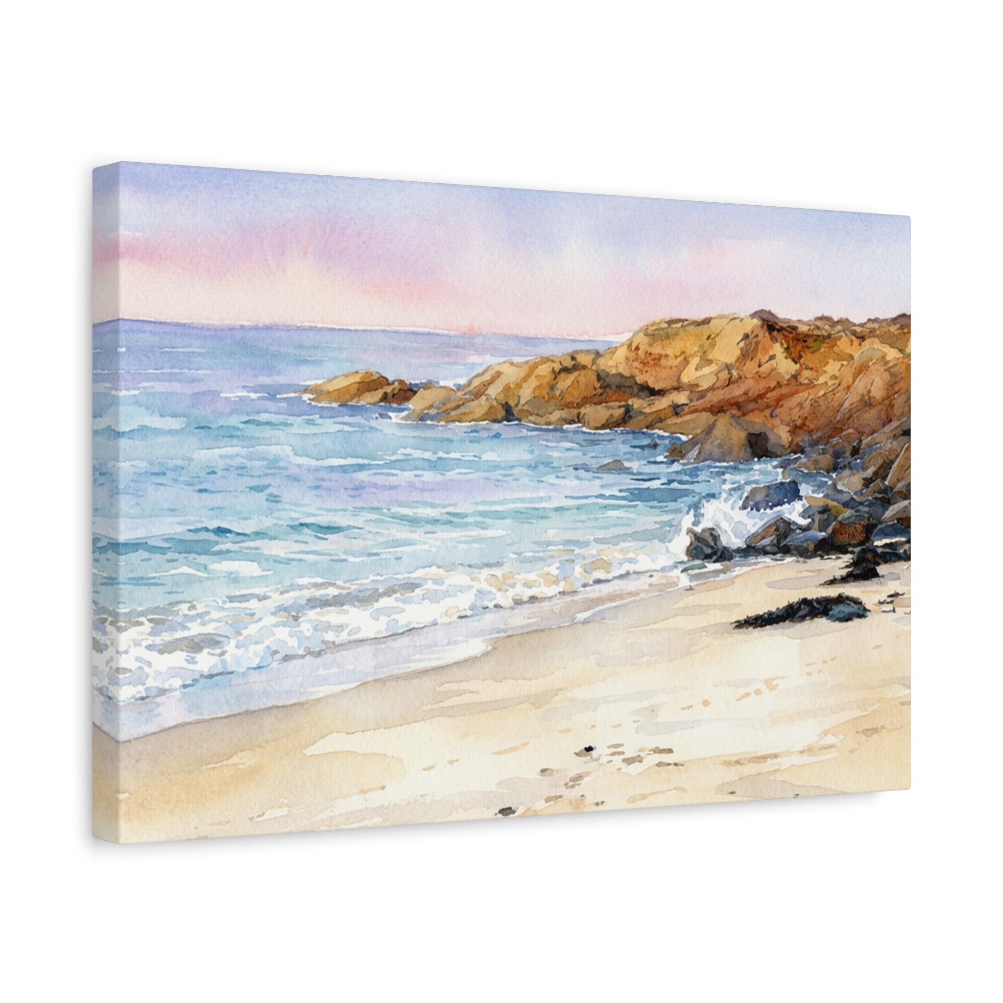 Coastal Sunrise Beach Canvas