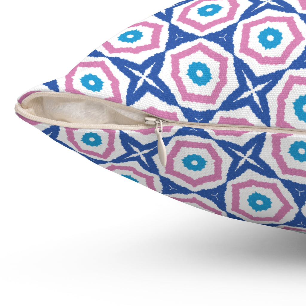 Blue & Pink Decorative Pillow
