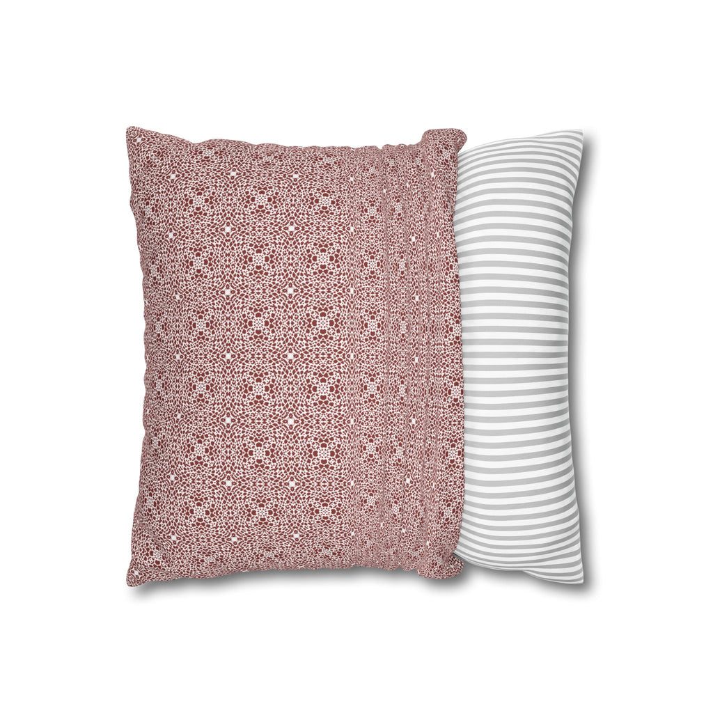 Brown Leopard Print THROW PILLOW COVER - Decorative Square Throw Pillow Cover