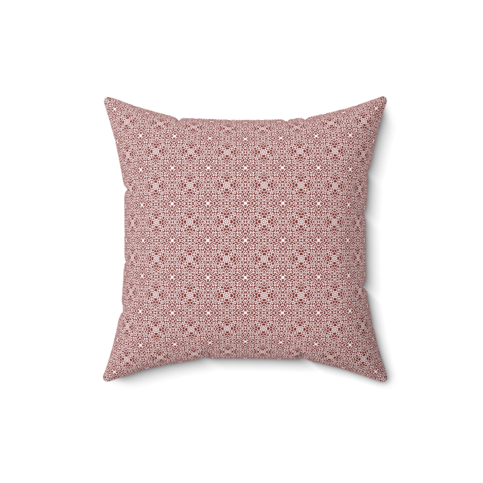 Brown Leopard Print Spun Polyester Square Pillow