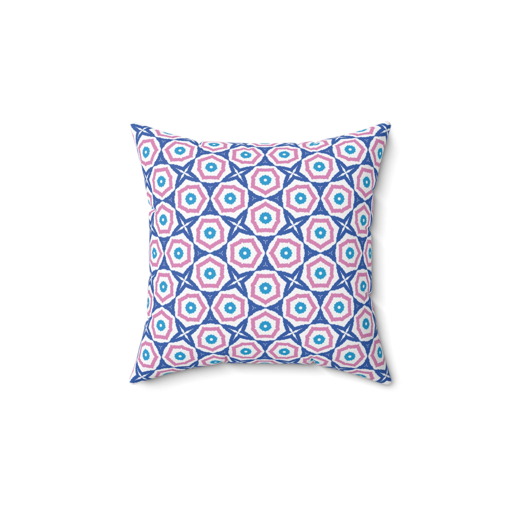 Blue & Pink Decorative Pillow