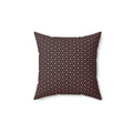 Brown Starburst Decorative Pillow - Geometric Square Pillow
