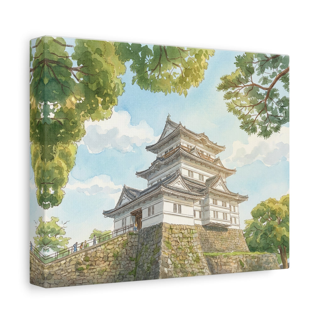 Japanese Odawara Castle Matte Canvas Wall Art – Stretched 1.25"