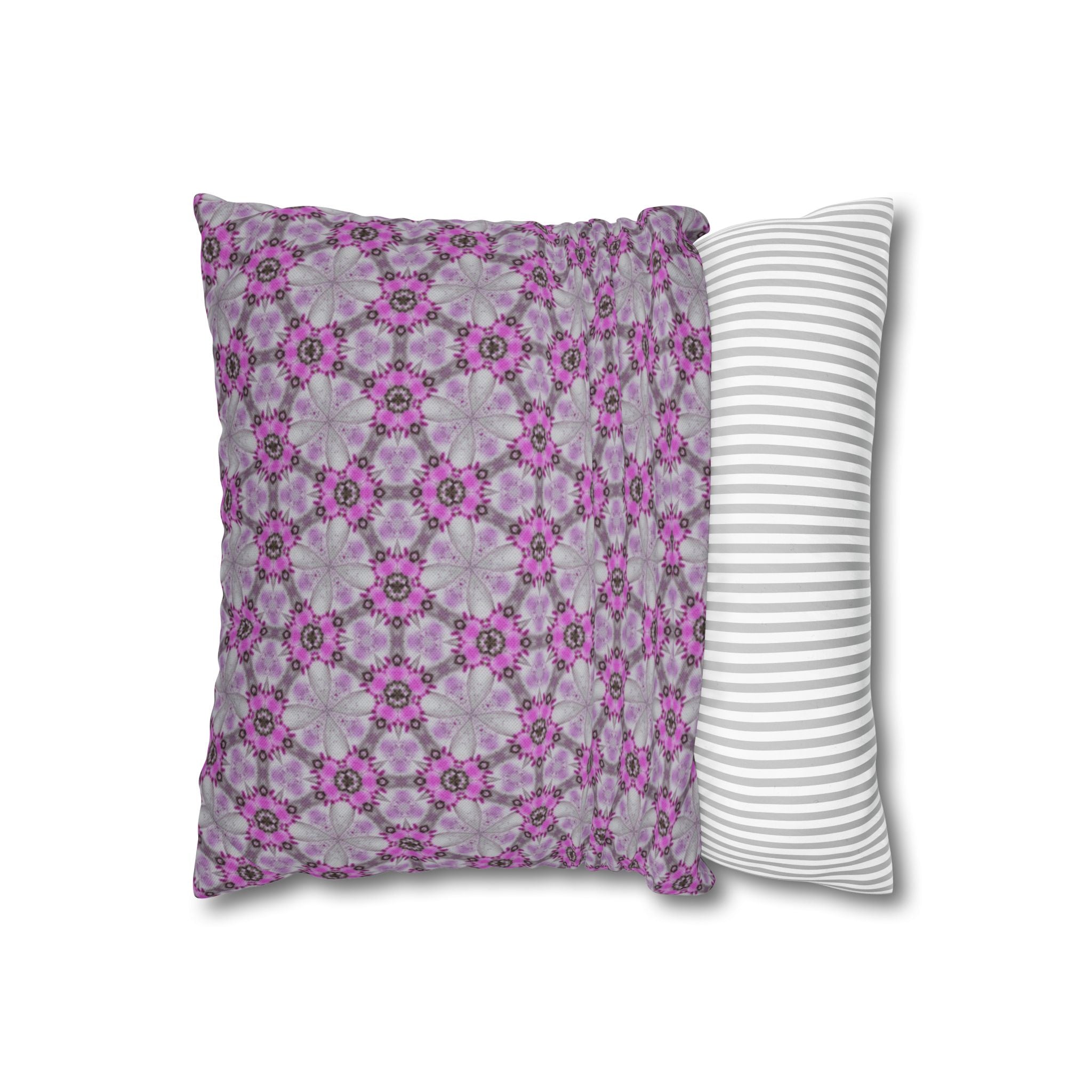 Gisele Pink Floral THROW PILLOW COVER — Decorative Throw Pillow Cover
