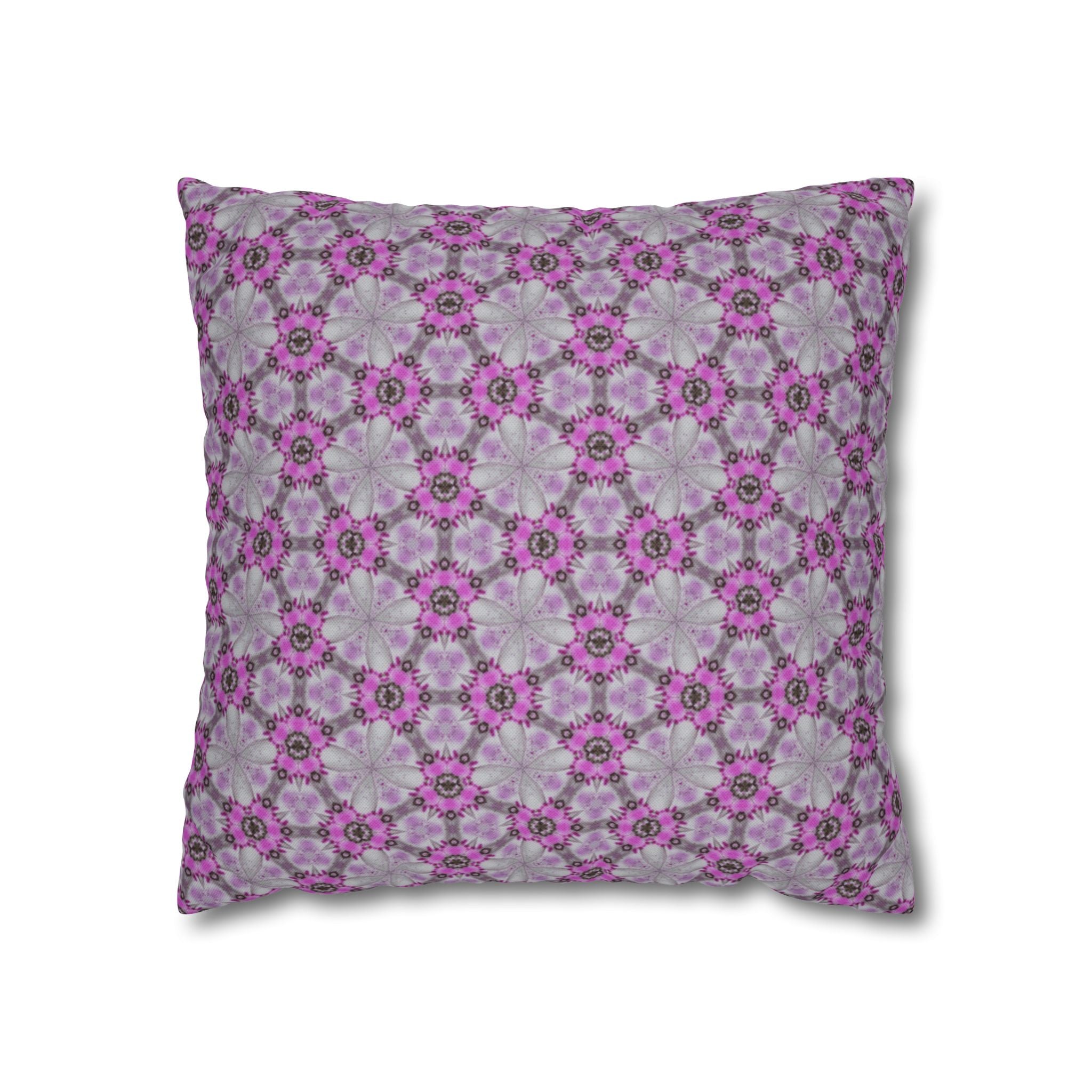Gisele Pink Floral THROW PILLOW COVER — Decorative Throw Pillow Cover