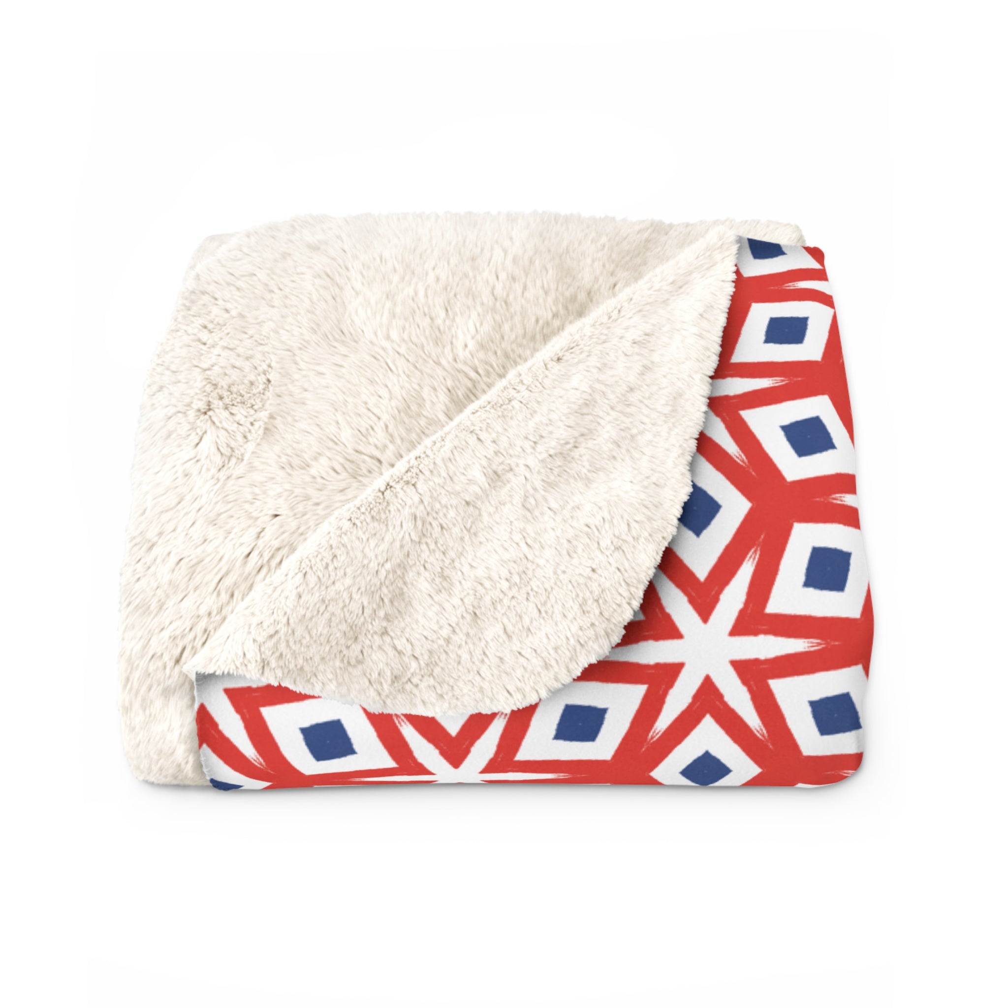 July 4th Fun Sherpa Blanket — Patriotic Independence Day Throw