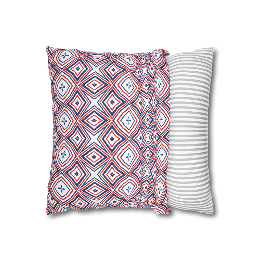 4th of July Red White & Blue THROW PILLOW COVER for Throw Pillow