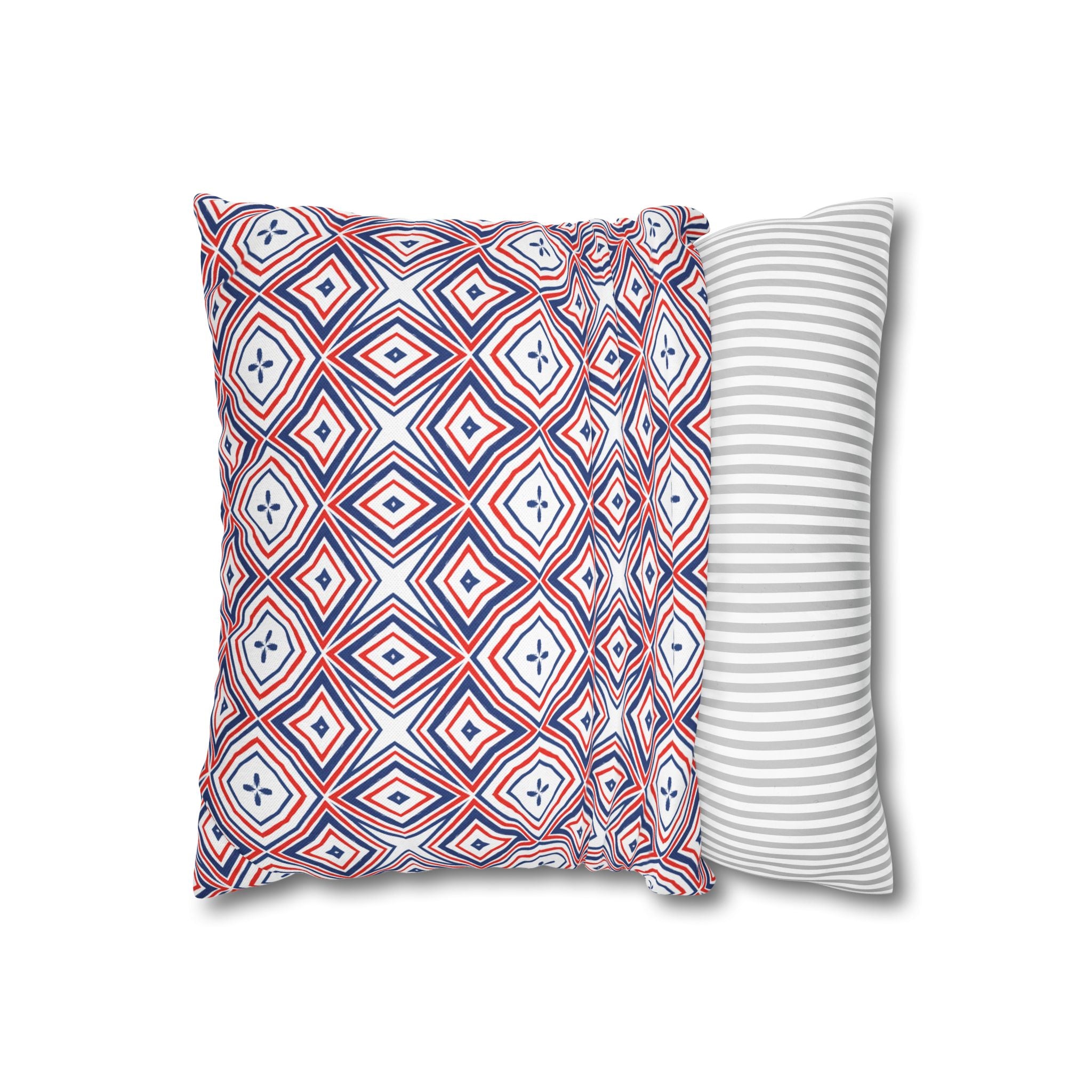 4th of July Red White & Blue THROW PILLOW COVER for Throw Pillow