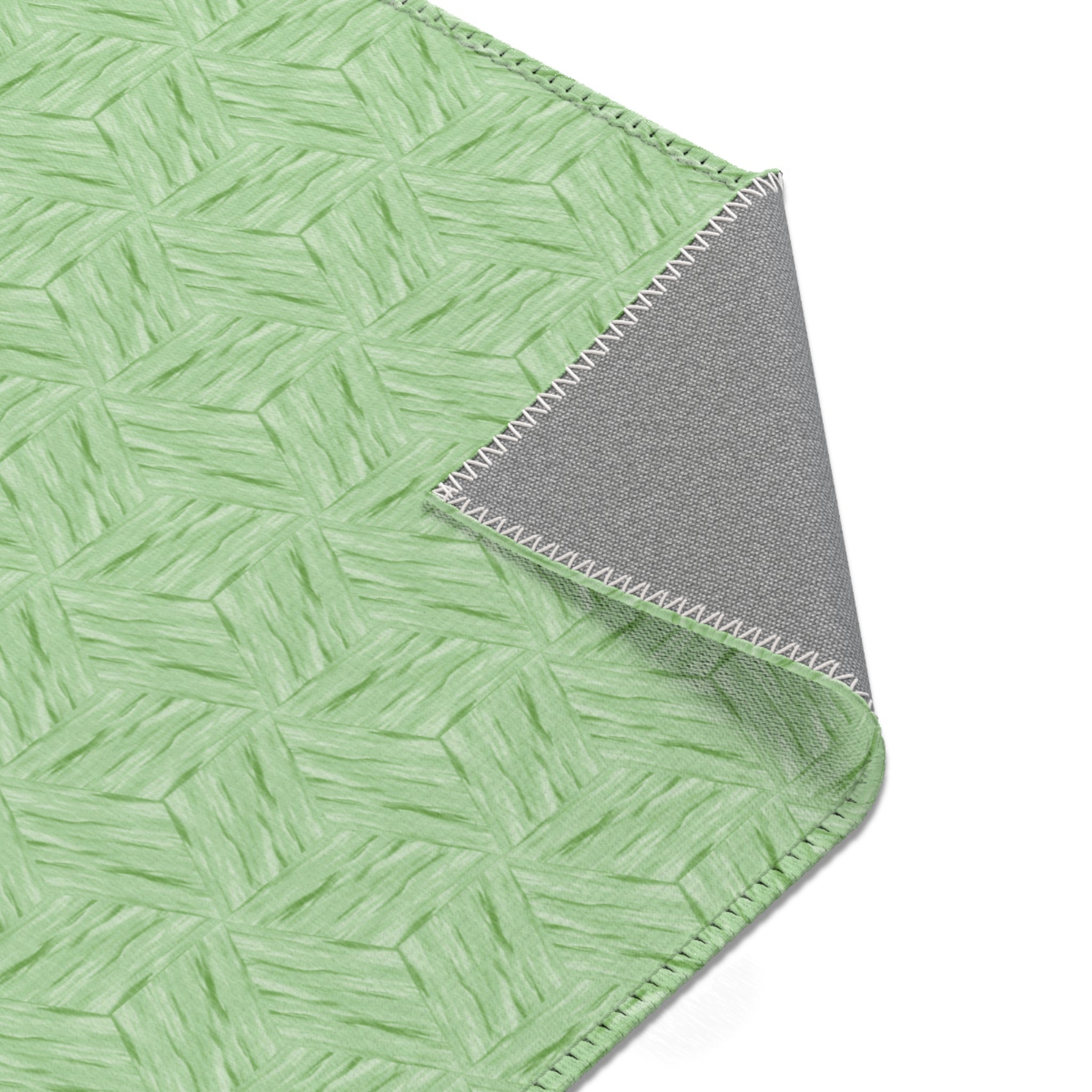 Mint Green Area Rug — Soft Pastel Living Room Rug