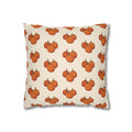 Cream Autumn Pumpkin Pattern THROW PILLOW COVER — Fall Decorative Throw Pillow Cover