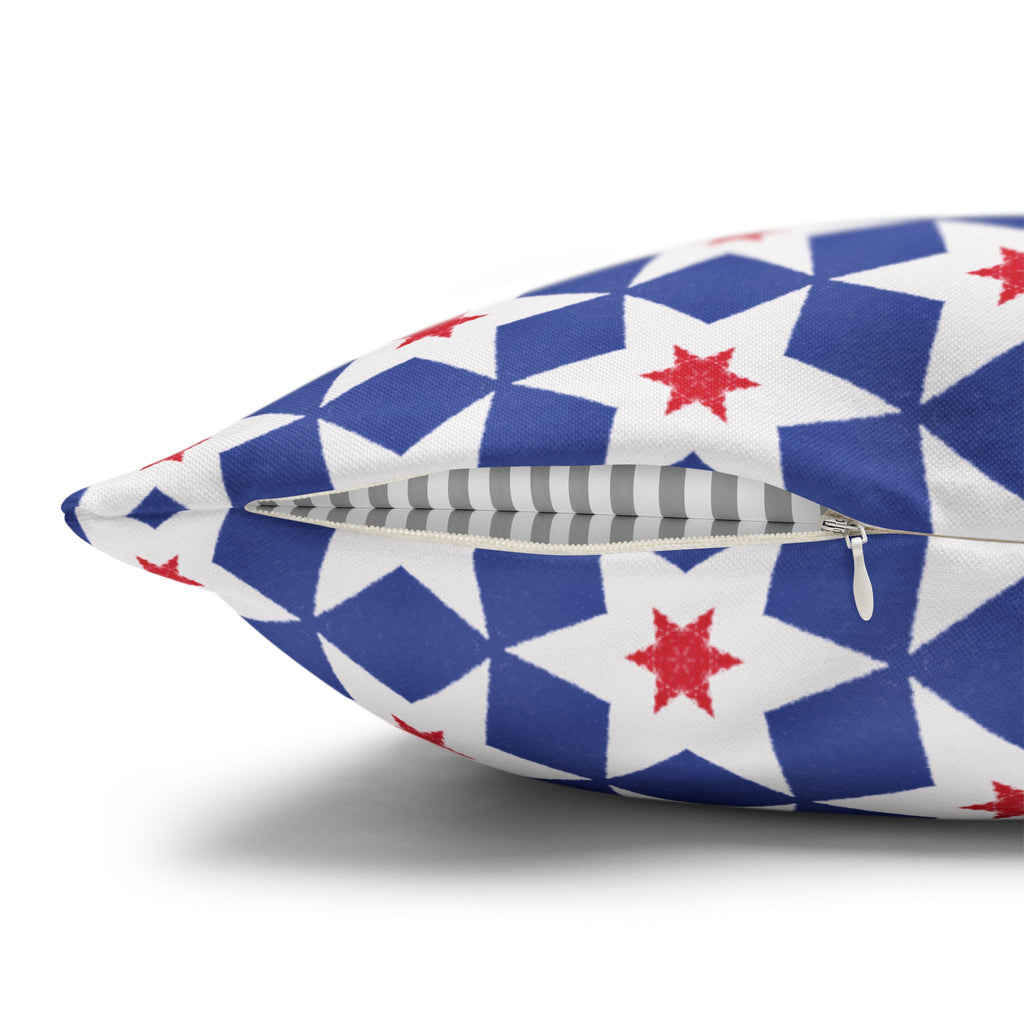 Independence Day Stars Red White & Blue THROW PILLOW COVER