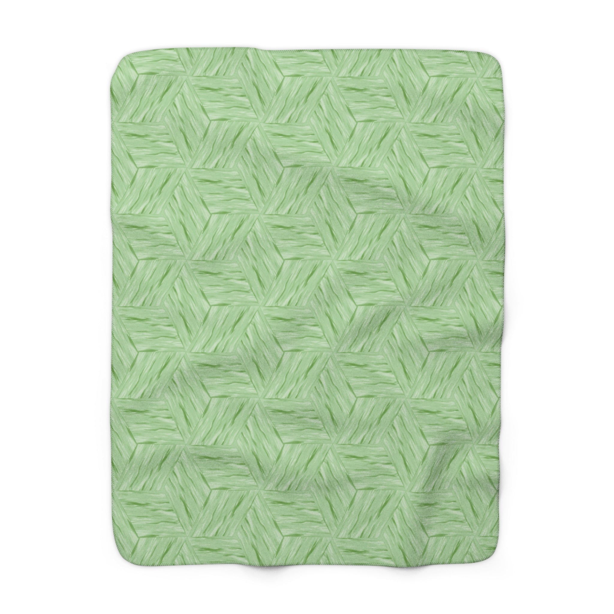 Green Pattern Fleece Blanket