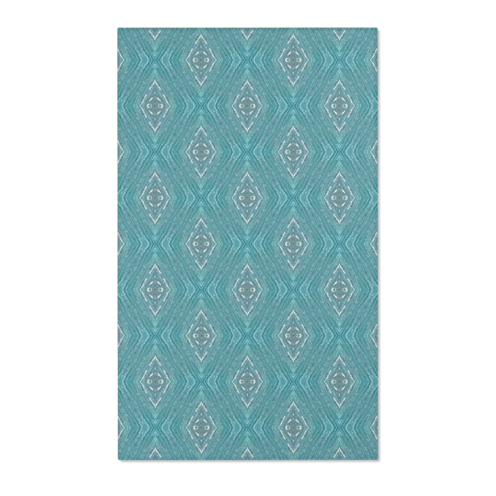 Teal Area Rug — Solid Teal Accent Rug for Living Room, Bedroom, or Entryway