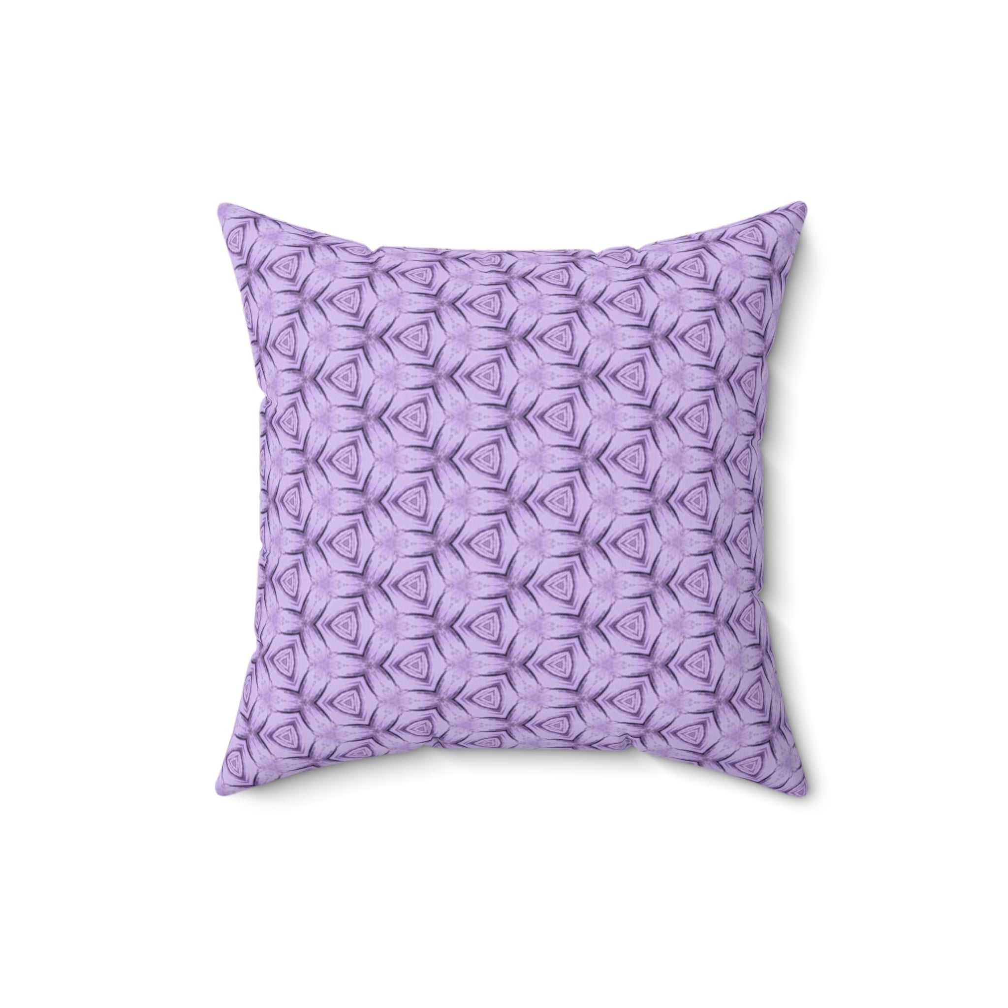 Lavender Petal Decorative Pillow — Purple Geometric Accent Cushion